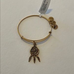 Alex And Ani Dreamcatcher Bangle Gold Finish